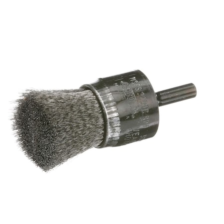 Osborn , 3/4 SOLID FACE END BRUSH .0104 SS X 1/4 SHANK 30079
